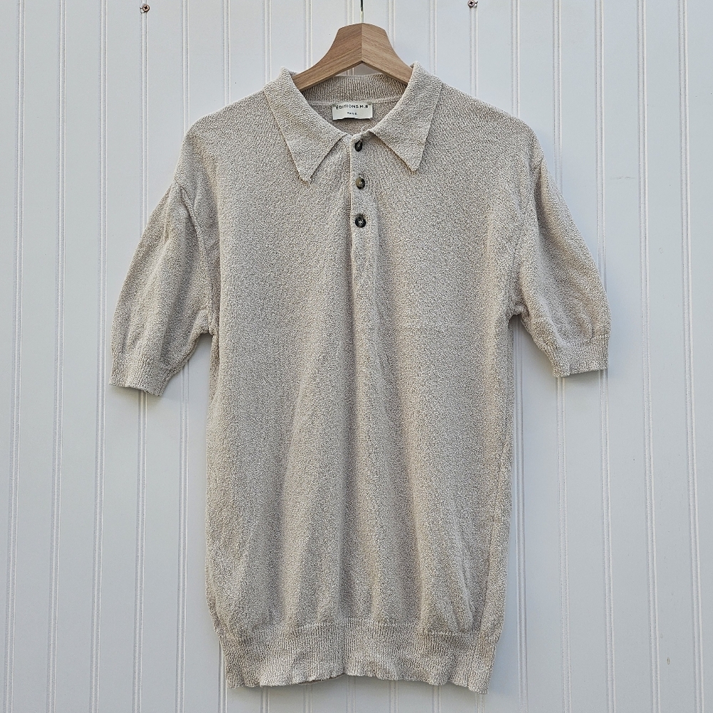 Men's Beige Polo Shirt